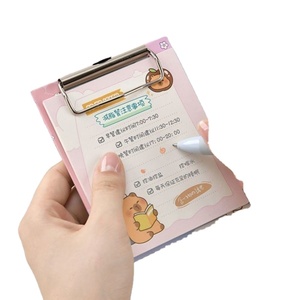 Juego de 30 Blocs de Notas Adhesivos con Diseño de Cuadros de Dibujos Animados, Mini Portapapeles, Hojas Sueltas, Blocs de Notas Cuadrados Portátiles de Metal - Product Image 1