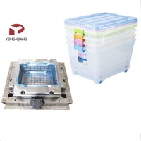 Moule d'injection plastique YongQiang 2025 pour caisses en plastique, usine de Taizhou, acier P20, conteneur domestique