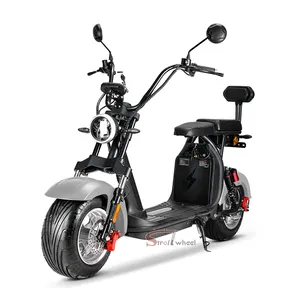 Gros pneu électrique 2000w 60v 20ah citycoco puissant 100 gamme e-scooter motos en hollande stock