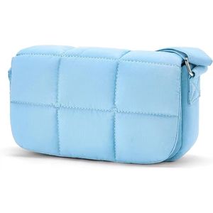 Crossbody Shoulder Bag Women's Winter Soft Padded Lightweight <b>Quilted</b> Nylon Puffy Handbag - Product Image 3