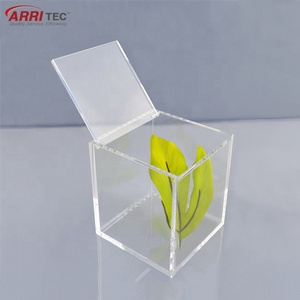Nhà Máy Giá tùy chỉnh nhỏ Acrylic hiển thị hộp nhựa trong suốt Cube hộp - Product Image 2