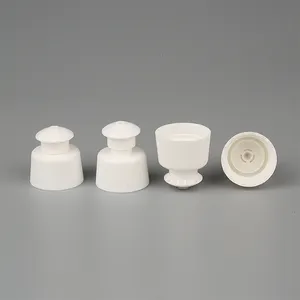 Free Sample 24/410 Plastic Twist Lock PP Water Bottle Screw Cap Stretch Cover Hand Push Pull Cap For Sports Drink Bottles