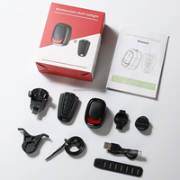 Feu arrière de vélo intelligent à LED rechargeable par USB, en ABS, étanche IPX5, avec détection automatique de freinage pour la conduite nocturne