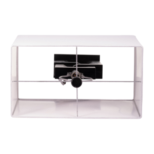 Lampada da Tavolo Geometrica con Base in Legno, Illuminazione Moderna d'Accento per Camera da Letto, Soggiorno e Scrivania - Product Image 6