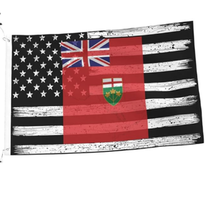 Bandera de Nueva Tierra Firmeña <span class=keywords><strong>y</strong></span> <span class=keywords><strong>Labrador</strong></span> de 3x5 pies, con rayas cosidas, para exteriores, de una sola cara, resistente, con ojales de latón de una sola cara. - Product Image 5