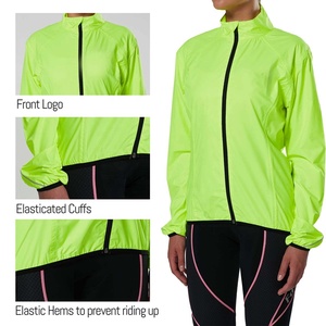 Chaqueta Cortavientos Impermeable para Mujer PIHA SPORTS, Costuras Selladas Transpirables, Detalles Reflectantes, Mangas Desmontables para Ciclismo y Running - Product Image 6