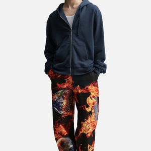 Vente en gros de sweat-shirts à fermeture éclair pour hommes – Veste à capuche en molleton de coton respirant pour l'automne et l'hiver - Product Image 6