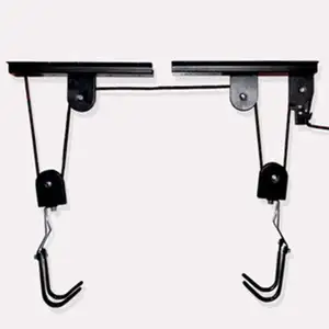 Indoor Metalen Plafond Gemonteerde Fiets Parking Takel Bike Stand Lift Katrol Bike Storage Systemen Muur Haak Lift Voor Fiets