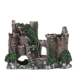 Doe Pet Hot Sale Europese Stijl Simulatie Kasteel <span class=keywords><strong>Aquarium</strong></span> Decoratieve Ornamenten Hars Oude Kasteel <span class=keywords><strong>Aquarium</strong></span> Decoraties - Product Image 3