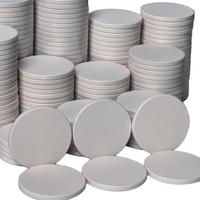 Jetons de poker en céramique vierges de 12g 43mm surdimensionnés pour impression par sublimation, modèle personnalisable avec logo, pour casino et jeux d'argent, blancs non imprimés, vente en gros