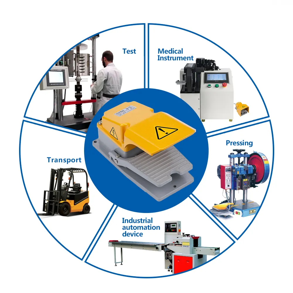 Wasserdichter SPDT-Fuß pedalsc halter aus Metall für industrielle Automatisierung geräte