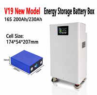 Boîtier de batterie LiFePO4 personnalisé 48V 51.2V 16S 280Ah 314Ah 628Ah DIY en métal avec BMS, écran LCD et disjoncteur pour stockage d'énergie