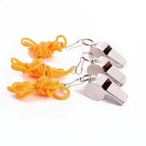 Promotional Metal Loud <strong>Police</strong> Referee Sports Whistle <strong>Lanyards</strong> - Product Image 1