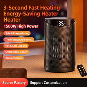 Calentador Eléctrico con Control Remoto y Temporizador de 12H, Calefacción PTC para el Hogar y la Oficina - Product Image 2