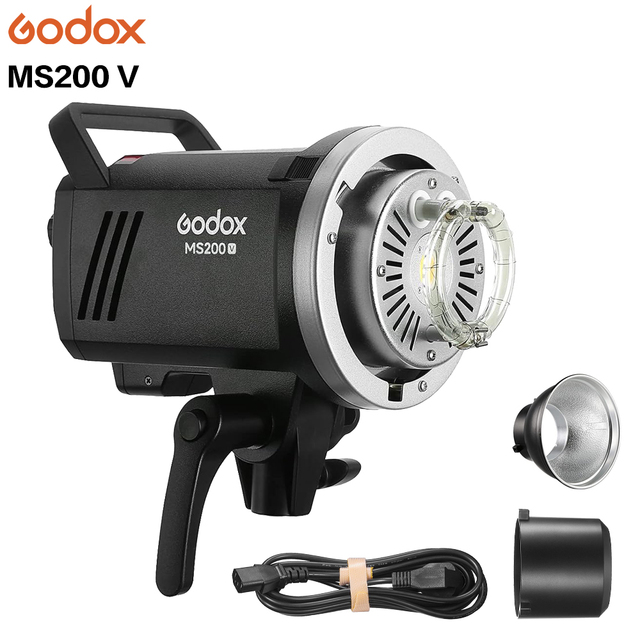 Godox MS200 V 200W Portable Mini Master Studio Flash Light Lighting Photo Mini Flash Strobe Light Small Studio Photography