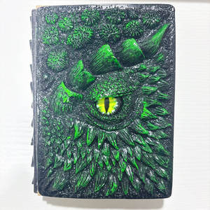 Carnet promotionnel de luxe à motif de dragon animé, avec yeux 3D en relief, en résine gravée – Vente chaude - Product Image 4