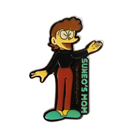 Insigne en métal individualisé personnalisé figure de dessin animé broche pour épinglette techniquement plaqué en vente artisanat en métal fabriqué