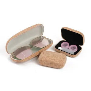 Small Hard Travel Contact lens Case with Crock Material