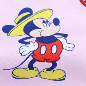 Sábana <span class=keywords><strong>de</strong></span> Diseño <span class=keywords><strong>de</strong></span> <span class=keywords><strong>Mickey</strong></span> <span class=keywords><strong>Mouse</strong></span>, 100% Algodón Peinado, Orgánica, Estampada, Tejido Twill, Ecológica, Suave y Cómoda, Funda para Pañales - Product Image 6