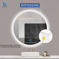 Interrupteur Tactile Gradable Anti-Buée Monophasé AC/DC 110-240V pour Miroir de Salle de Bain