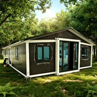Prêt à l'emploi Maison en conteneur mobile préfabriquée de 40 pieds 20 pieds Maison préfabriquée en acier de 2 chambres à coucher Maison préfabriquée en acier Villas aux normes locales Utilisation à l'extérieur