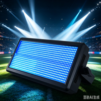 Lampu Strobo LED Matrix 300W Moving Head 864pcs RGB LED Putih DMX 32bit Dimming 8+8 Prism Efek Strobo Runway untuk Pesta Disko