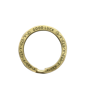 Rắn Brass phim hoạt hình cổ điển chia nhẫn vòng lặp đôi Keyring 15-38mm không thấm nước Trọng lượng nhẹ túi móc nối Keychain phím - Product Image 3