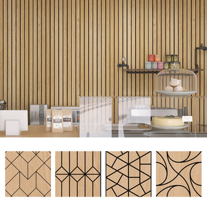 KASARO Akupanel 2400*600mm Panneaux muraux acoustiques en placage de bois Panneaux muraux acoustiques en MDF pour <span class=keywords><strong>studio</strong></span> et décoration de la maison - Product Image 4