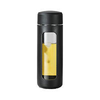 Bouteille d'eau en verre couleur personnalisée avec infuseur à thé, sans BPA, en borosilicate, pour le sport, vente en gros avec étui