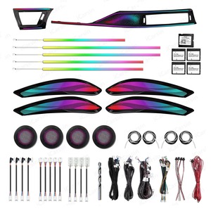 Kit de garnitures lumineuses LED ICarsin RHD pour BMW Série 3 et 4 F30 F31 F34 F36 <span class=keywords><strong>GT</strong></span> 2011-2019 – Accessoires de décoration intérieure améliorés - Product Image 1