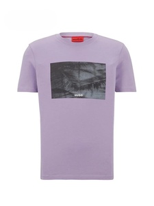 Camiseta de Manga Corta para Hombre, 2026, Transpirable, Cómoda, de Algodón Liso, con Estampado de Letras, Cuello Redondo, Suave - Product Image 3