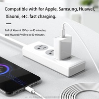 Mejor 6A 60W 65W 66W USB Tipo-C Cables de datos de carga súper rápida Cable adecuado para iPhone para SAMSUNG 100W Cable de cargador de USB-C