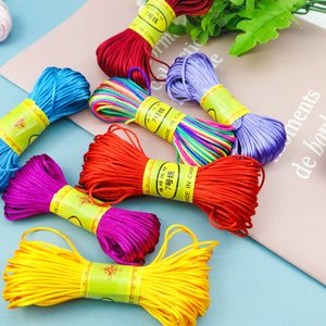 Cordón de Seda Satinado Suave Cola de Ratón de 1.5 mm para Macramé, Cordón de Poliéster Tipo Jade para Bricolaje, Nudos Chinos, Pulseras, Collares y Accesorios de Joyería - Product Image 2