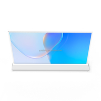Écran tactile OLED transparent ultra-fin de 30 pouces avec support de table pour la signalisation et l'animation dans les ascenseurs, fréquence de rafraîchissement de 120 Hz