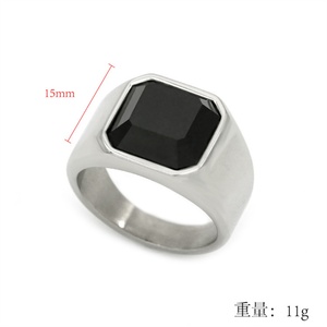 Anillo Ajustable Personalizado de Fábrica, Chapado en Oro, con Dije de Ágata - Product Image 2