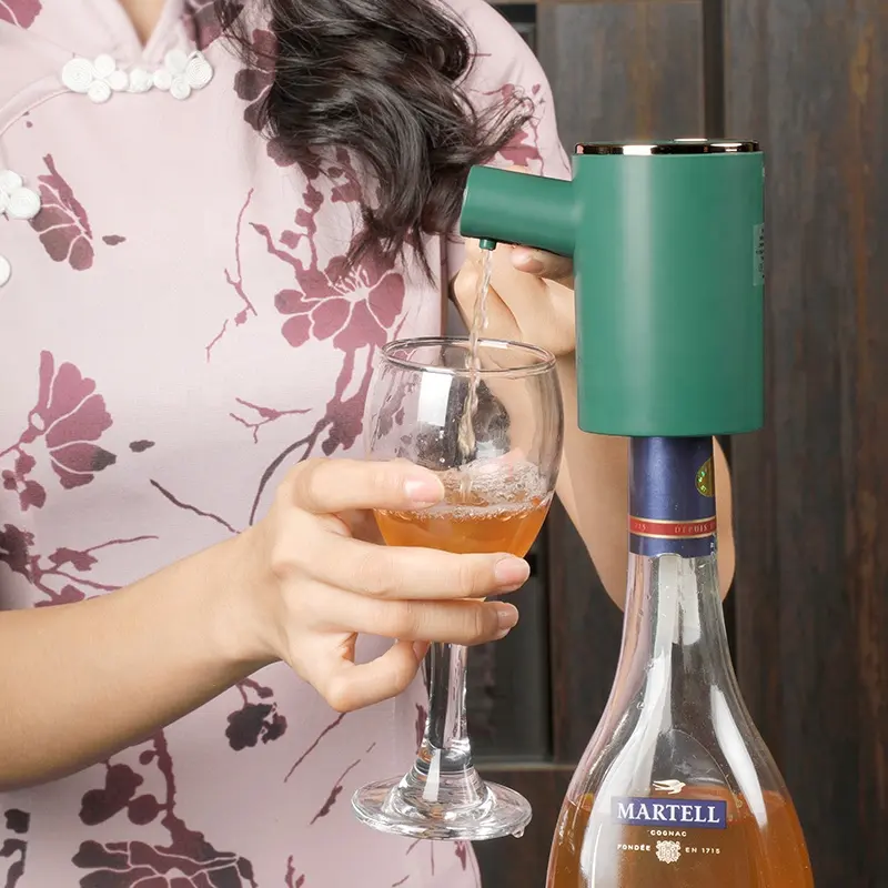 Distribuidor de bebidas de vinho sem fio, sensor automático de carregamento sem fio usb para bebidas de vinho