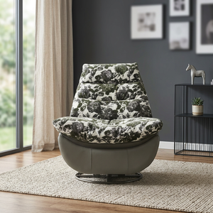 Sillón Reclinable Moderno con Respaldo Sólido, Reclinación Manual, Mueble de Sala de Estar, Diseño Contemporáneo, Silla de Descanso - Product Image 3
