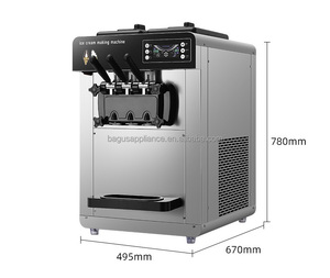 Tốt nhất bán 100 pcs/h 6L * 2 Phễu ý <span class=keywords><strong>Ice</strong></span> <span class=keywords><strong>Cream</strong></span> Maker Máy <span class=keywords><strong>Ice</strong></span> <span class=keywords><strong>Cream</strong></span> Gelato máy - Product Image 4