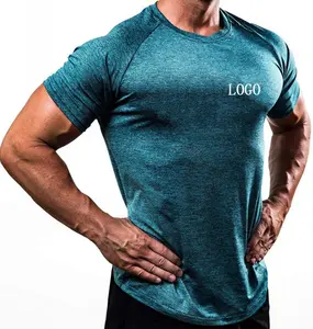 High Performance Sports Leisure Fitness Training Running Quick Drying Solid Color Trendy Fashion Mens T-shirt