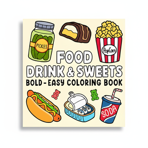<span class=keywords><strong>Libro</strong></span> de Colorear Personalizado de Comida, Bebidas y Dulces con Encuadernación Perfecta, Logotipo Personalizado, Diseño en Relieve, Tapa Blanda para Amantes de la Gastronomía y Entusiastas del Arte, Regalo - Product Image 1