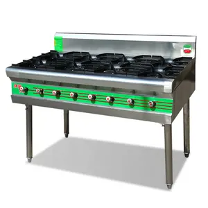 Fabriek Goedkope Vierkante Cooktops Draagbare Restaurant Branders Gasfornuis Voor Lpg & Ng