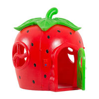 Aire de jeux intérieure en plastique pour enfants Garden Backyard Friendly Cartoon Strawberry House