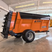 Épandeur de fumier vertical agricole pour poulets et bovins, entraîné par prise de force de tracteur, avec batteur pour ferme