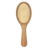 Peigne en bois de hêtre Phoebe antistatique à picots en acier pour massage des méridiens, idéal pour la gravure personnalisée