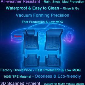 Alfombrillas de TPE 5D para Isuzu |   3 Piezas de Cobertura Total |   Tapetes para Auto Resistentes, Impermeables y Antideslizantes, Precio Directo de Fábrica - Product Image 1