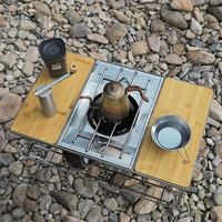 En bois Pliant Léger Portable Réglable Barbecue Plage Pique-Nique Camping Cuisine Igt Table