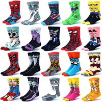 Nouvelles chaussettes personnalisées de haute qualité pour hommes, médias, Calcetines, chaussettes pour femmes, personnage de bande dessinée, coton, chaussettes de dessin animé drôle