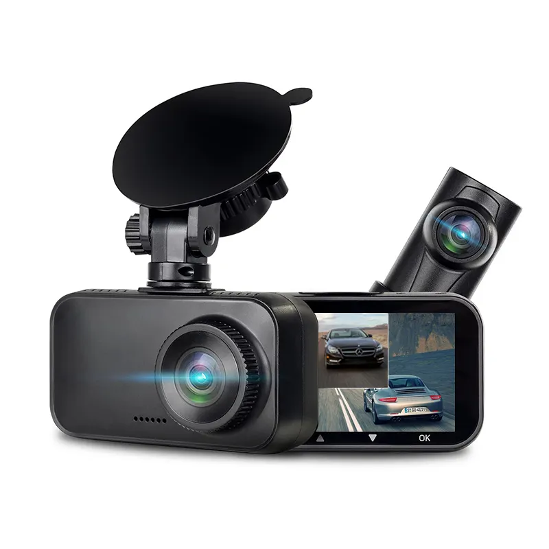 1080P 30Fps 1080P Dash Cam Vorder-und Rückseite Externe GPS-Doppel kamera Auto Dvr Dual Car Kamera