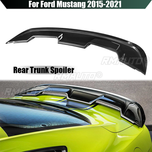 Aileron de coffre arrière style GT500, finition noir brillant / aspect carbone pour Ford Mustang 2015 2016 2017 2018 2019 2020 2021 - Product Image 1