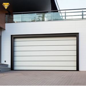 Meilleur prix <span class=keywords><strong>Porte</strong></span> <span class=keywords><strong>de</strong></span> <span class=keywords><strong>garage</strong></span> sectionnelle pleine vue automatique en aluminium avec panneau affleurant Design moderne Caractéristique coupe-vent - Product Image 6